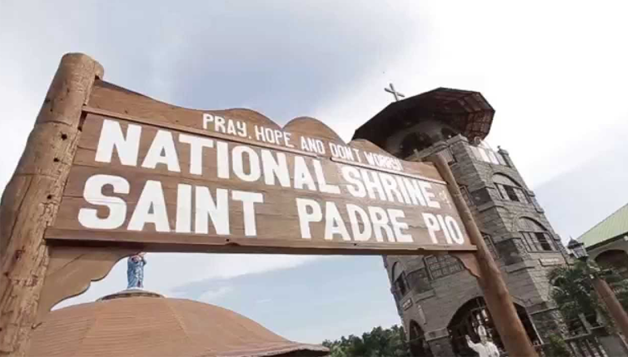 <br/><h3 class='text-white'>Padre Pio Shrine, Sto. Tomas, Batangas</h3>
                      <br/><br/>
                      
                      
